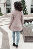 Sienna Sweater knit Cardigan In Light Blush