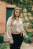 Simple Satin Top in Cream
