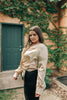 Simple Satin Top in Cream