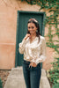 Simple Satin Top in Cream