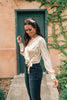 Simple Satin Top in Cream