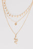 Snake Layered Pendant Necklace