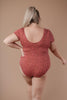 So Sultry Spotted Bodysuit In Rose