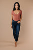 So Sultry Spotted Bodysuit In Rose