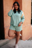 Sporty Stripe Pullover In Mint