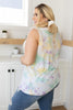 Spotty Connection Tank In Lilac & Mint