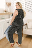 Standing Tall Striped Jumpsuit
