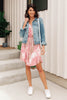 Starlet Tie Dye Dress In Dusty Pink
