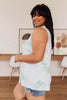 Subtle Tie Dye Tank In Mint