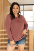 Super Simple Long Sleeve Tee in Burgundy