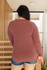 Super Simple Long Sleeve Tee in Burgundy