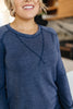 Super Simple Long Sleeve Tee in Navy