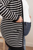Swift Stripes Pocket Cardigan in Black & White