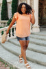 Swiss Dot Ruffle Sleeve Top