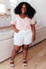 Swiss Dot Top In Blush