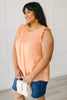 Swiss Twist Blouse in Peach