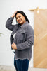 Tell Me After School Shacket in Gunmetal