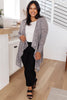 The Avalynn Heathered Cardigan in Smoky Coal
