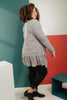 The Avalynn Heathered Cardigan in Smoky Coal