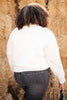The Clara Turtle Neck Top in White