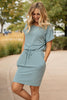 The Day Out Dress in Dusty Blue