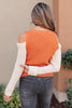 The Ellie Drop Shoulder Top in Pumpkin