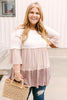 The Fanciful Flowing Top In Mocha