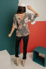 The Flirty Sleeve Floral Blouse