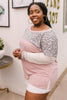 Maggie Raglan Top in Pink