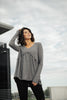 The Right Kind Of Attention Top In Charcoal