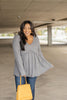 The Right Kind Of Attention Top In Charcoal