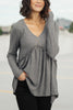 The Right Kind Of Attention Top In Charcoal