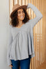 The Right Kind of Attention Top in Heather Gray