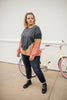 Tie Dye Chevron Pullover In Blue