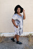 Tie Dye T-Shirt Dress In Charcoal