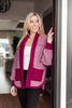 Two Hearts Jacket In Plum