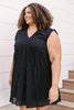 Warm Wishes Eyelet Dress in Black