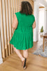 Warm Wishes Eyelet Dress in Green