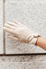 Wrapped In Bows Gloves in Beige