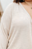 Wrapped In Waffle Knit Top