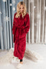 You Time Robe in Burgundy