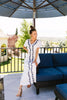 Blue Roses Embroidered Dress