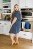 Buttoned To A T-Shirt Dress In Navy