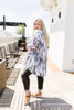 Charcoal & Pink Bamboo Cardi