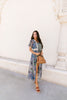 Chiffon Medallions Long Kimono