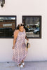 Coral Snakeskin Maxi Dress