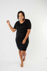 Cute Comfort Dress In Black