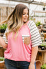 Double Bubble Gum Raglan Top