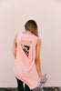 Draped-Back Longline Top