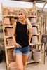 Elaine Elegant Tank In Black